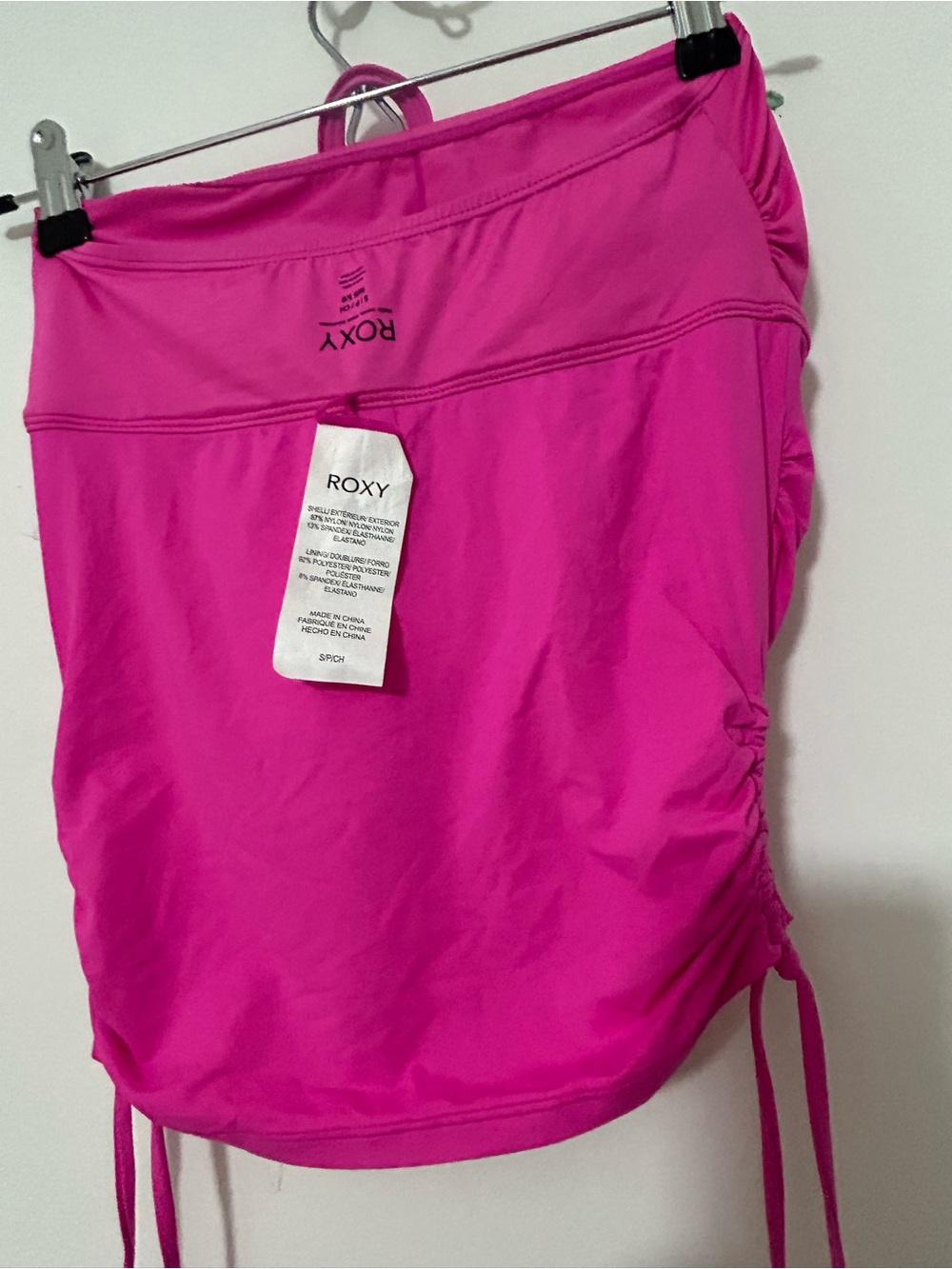 Roxy Bright Pink Swim Halter Top - Picture 3 of 4